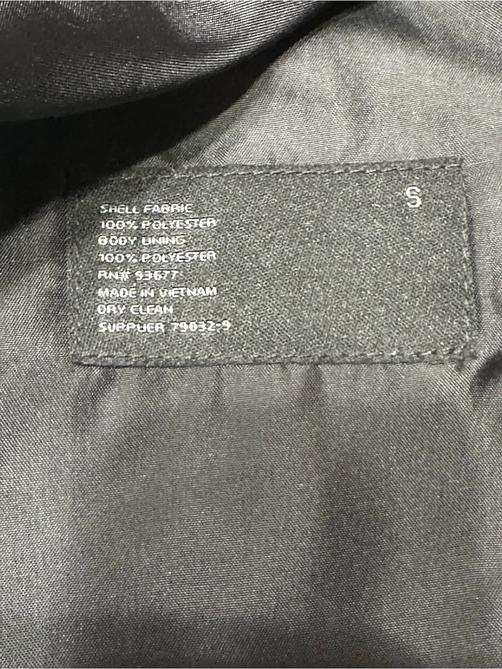J. Ferrar Black Satin 6 Button Waistcoat Tuxedo Vest Lined Formal Size Small